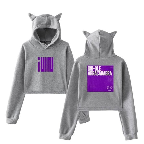 Gidle Cropped Hoodie #9 - Image 4