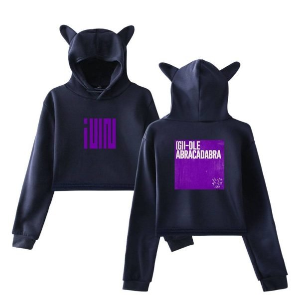 Gidle Cropped Hoodie #9 - Image 3