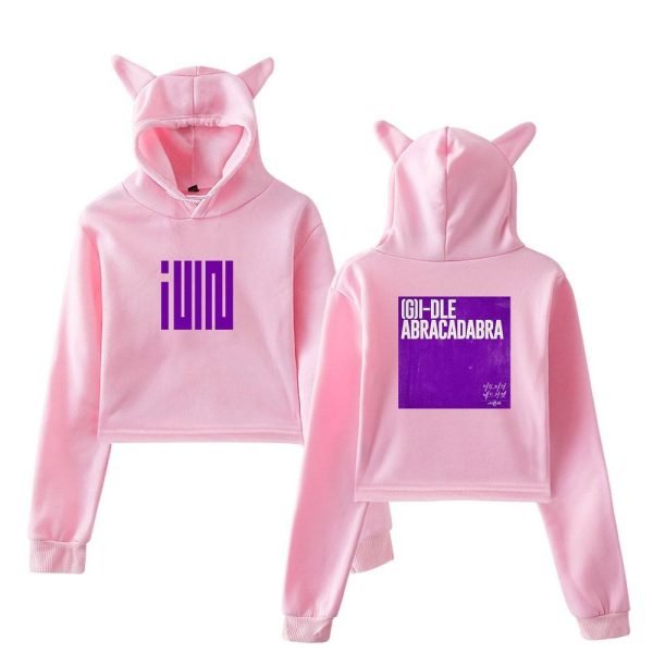 Gidle Cropped Hoodie #9 - Image 5