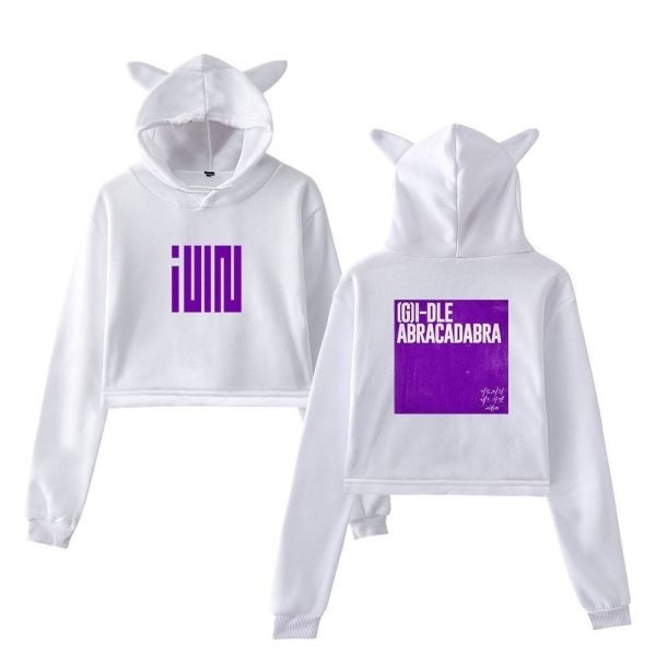 Gidle Cropped Hoodie #9 - Image 2