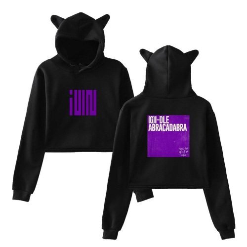 Gidle Cropped Hoodie #9